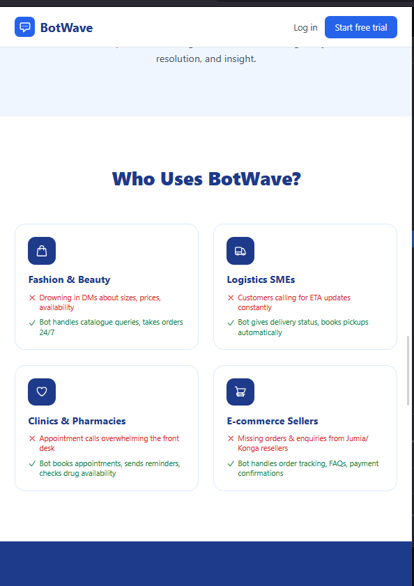 BotWave — Who uses Nexpa Bot mobile